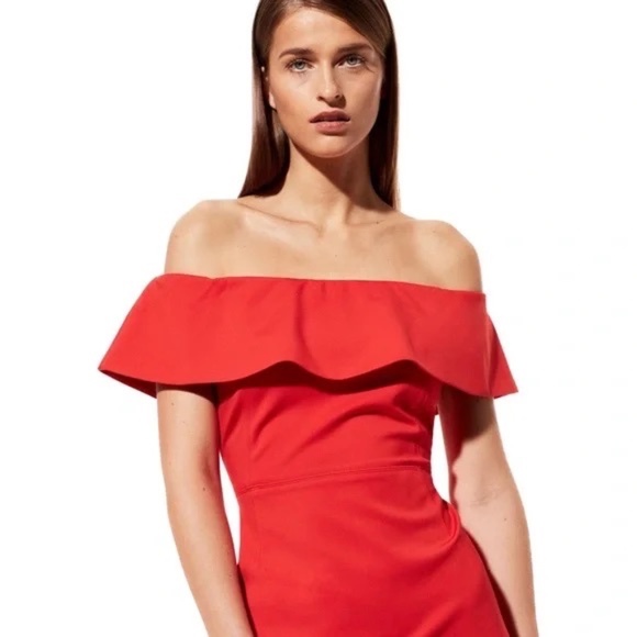 Aritzia Babaton Ruslan Dress in Red Size 0 - Picture 4 of 11